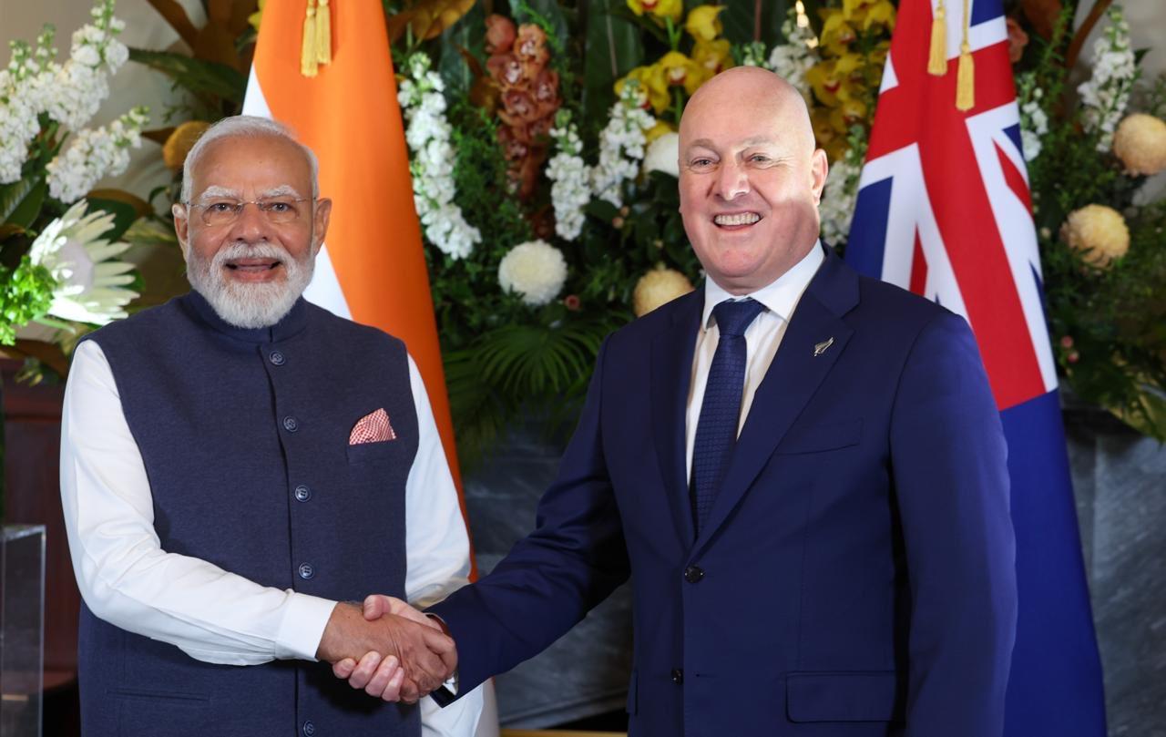 पीएम मोदी ने क्रिस्टोफर लक्सन के साथ की द्विपक्षीय बातचीत, भारत-न्यूजीलैंड संबंध रणनीतिक साझेदारी तक पहुंचे