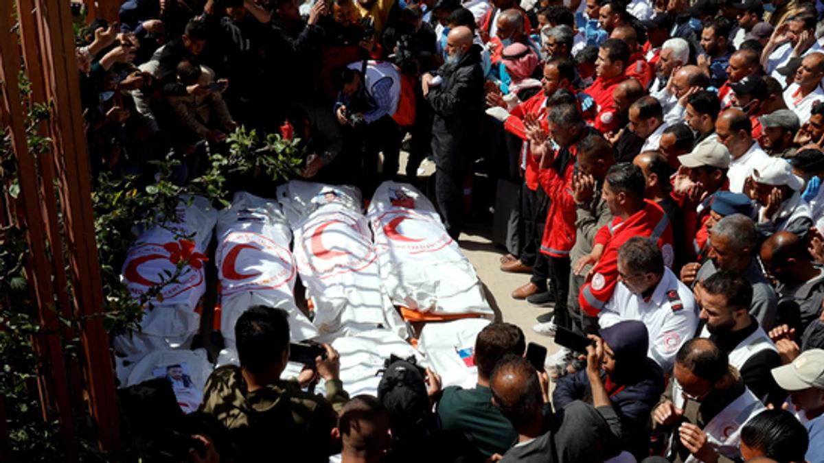 15 healthcare workers in Gaza