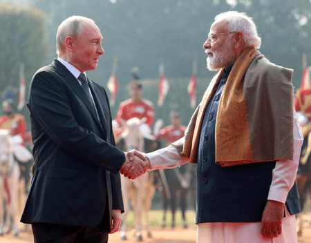 पीएम मोदी-राष्ट्रपति पुतिन की मुलाकात को अमेरिकी मीडिया ने बताया भारत का 'संतुलनकारी' दांव