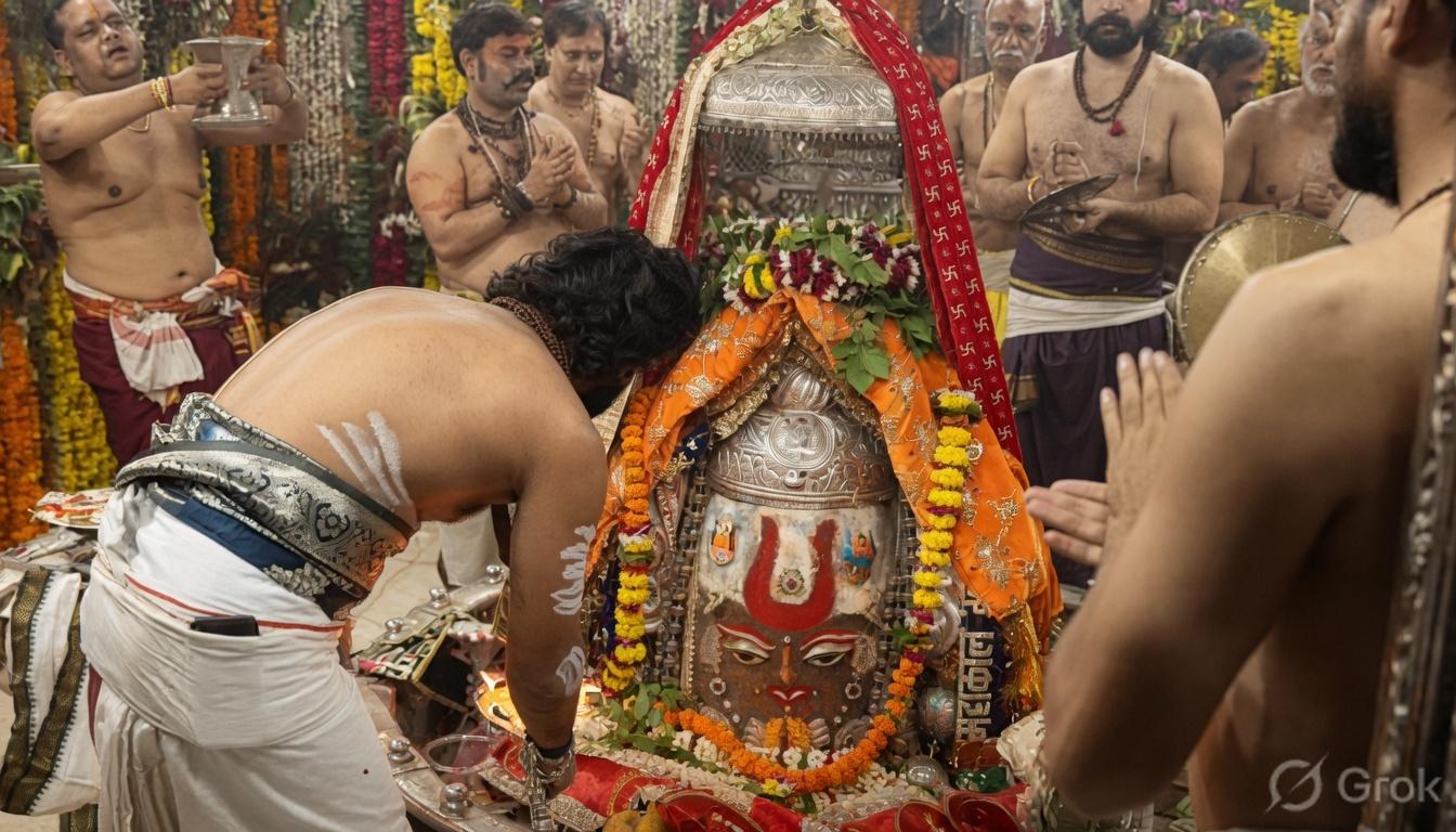 देवशयनी एकादशी पर बाबा महाकाल का वैष्णव तिलक लगाकर अद्भुत शृंगार, चार महीने शिव करेंगे सृष्टि का संचालन