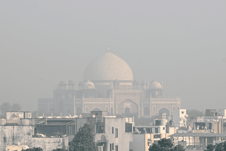 दिल्ली : प्रदूषण के स्तर में मामूली सुधार, 'खराब' श्रेणी में दर्ज किया एक्यूआई