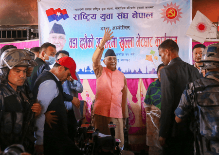 लगातार तीसरी बार सीपीएन-यूएमएल पार्टी के अध्यक्ष चुने गए केपी ओली