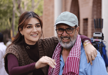 कृति सेनन ने निर्माता 'आनंद एल राय' को दी जन्मदिन की बधाई, 'तेरे इश्क में' की बीटीएस तस्वीरें साझा की