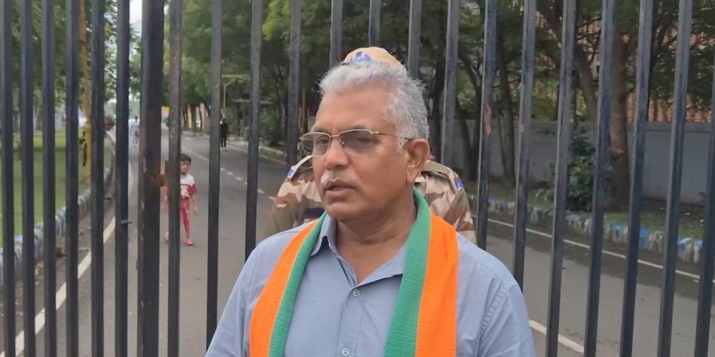 दिलीप घोष का अभिषेक बनर्जी पर निशाना, बोले- भाजपा कार्यकर्ताओं की हत्या की गई थी