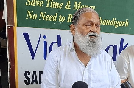कांग्रेस ने धर्मनिरपेक्षता का ढोंग कर देश का बंटवारा किया : अनिल विज