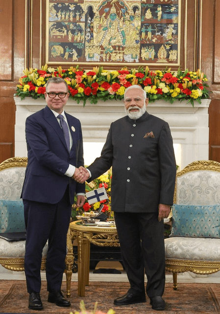 फिनलैंड के प्रधानमंत्री पेटेरी ओर्पो से मिलने के बाद बोले पीएम मोदी, 'हमारा मकसद ट्रेड को दोगुना करना'