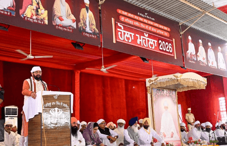 होला मोहल्ला पर्व न केवल रंगों का, बल्कि धर्म और साहस का उत्सव है: नायब सिंह सैनी