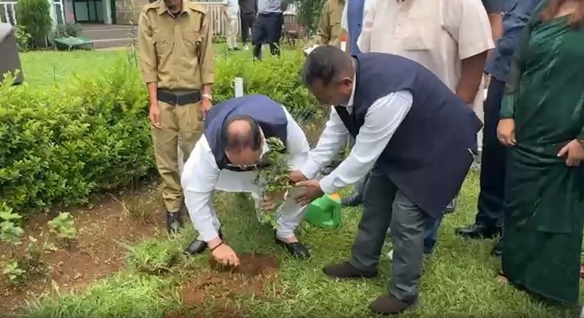 केंद्रीय मंत्री जेपी नड्डा और शिवराज सिंह चौहान ने 'एक पेड़ मां के नाम' अभियान में हिस्सा लिया