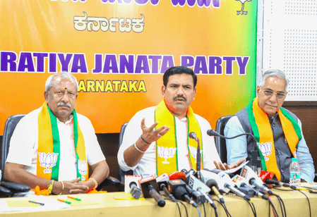 कर्नाटक और नई दिल्ली में कांग्रेस कार्यकर्ता 'गुंडागर्दी' पर उतारू: भाजपा