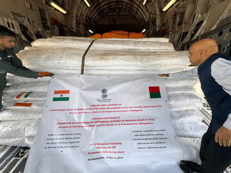 भारत ने चक्रवात प्रभावित मेडागास्कर के लिए भेजी मेडिकल सहायता और राहत सामग्री