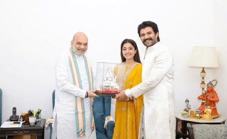 रश्मिका-विजय की अमित शाह से खास मुलाकात, यादगार पलों की खूबसूरत तस्वीरें शेयर कीं