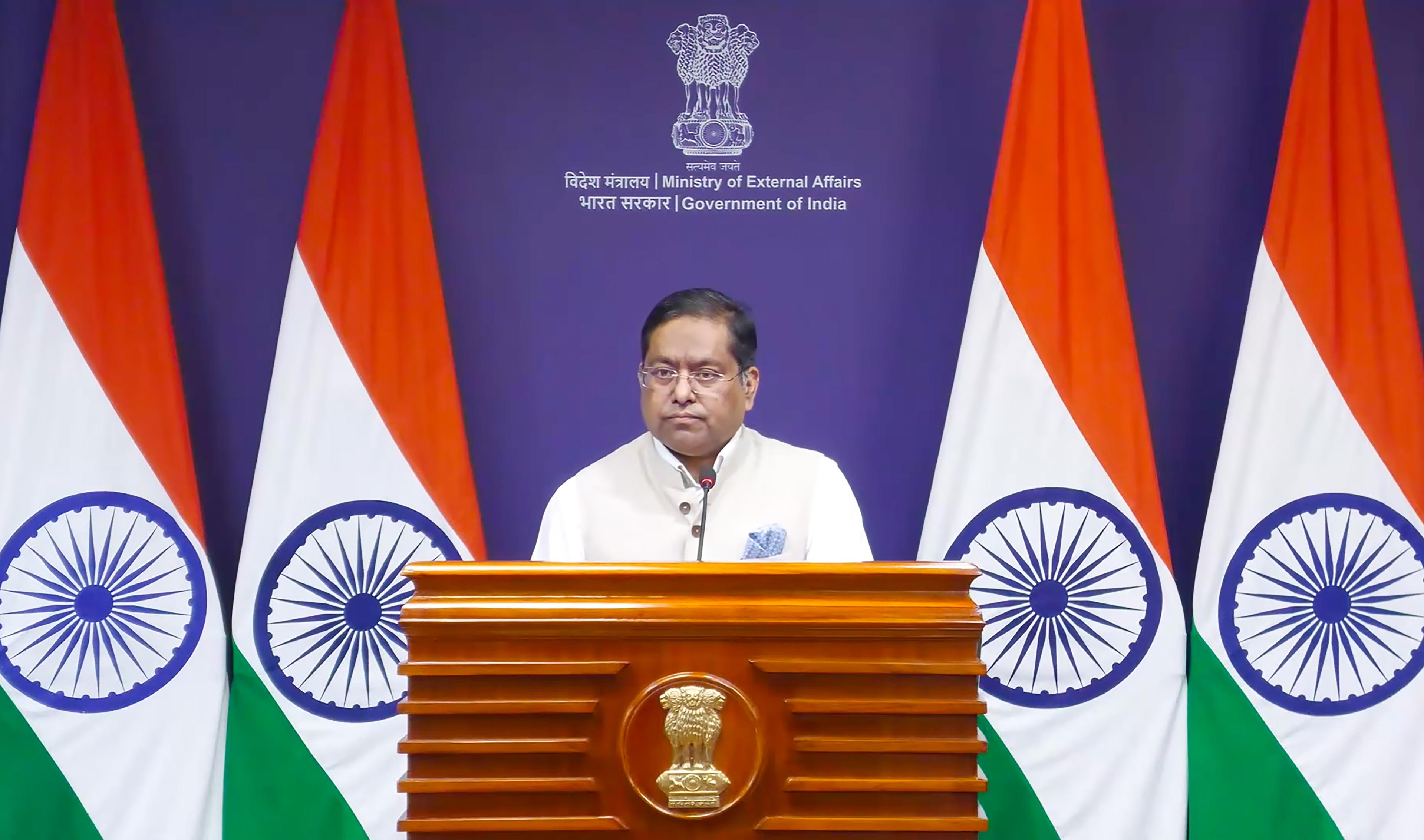 पाकिस्तान का भारत-अफगानिस्तान के रिश्ते पर दिया विवादित बयान उनकी हताशा का प्रमाण: एमईए
