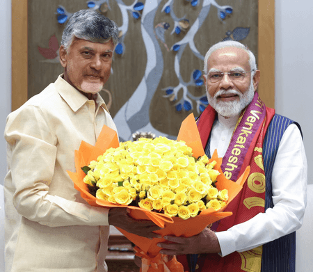 प्रधानमंत्री मोदी ने सीएम चंद्रबाबू नायडू को दी जन्मदिन की शुभकामनाएं, कहा- आंध्र प्रदेश नई ऊंचाइयों को छू रहा है