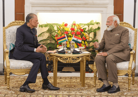 मॉरीशस के प्रधानमंत्री और श्रीलंका के राष्ट्रपति के साथ पीएम मोदी ने की मुलाकात