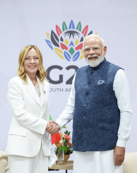 दक्षिण अफ्रीका: पीएम मोदी ने जॉर्जिया मेलोनी से की मुलाकात, कई अहम मुद्दों पर चर्चा