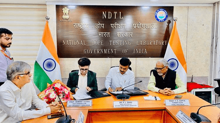 एनडीटीएल ने स्पोर्ट्स साइंस, एंटी-डोपिंग रिसर्च और एथलीट कल्याण को आगे बढ़ाने के लिए एमओयू पर हस्ताक्षर किया