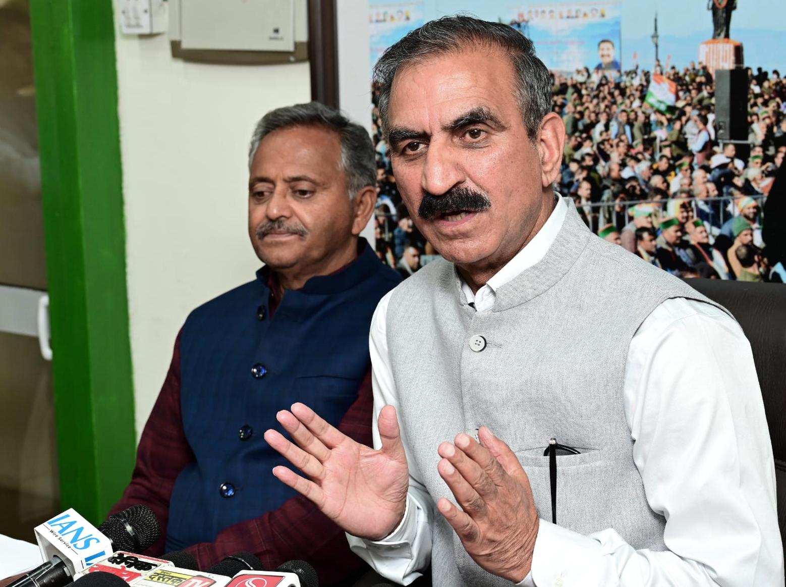 राज्य के हितों से समझौता करती भाजपा: सीएम सुखविंदर सिंह सुक्खू