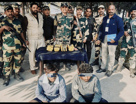 पंजाब: बीएसएफ ने पांच नशा तस्करों को किया गिरफ्तार, भारी मात्रा में हेरोइन जब्त