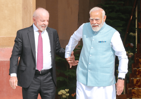 राष्ट्रपति भवन में लूला का औपचारिक स्वागत, पीएम मोदी के साथ हैदराबाद हाउस में द्विपक्षीय वार्ता शुरू
