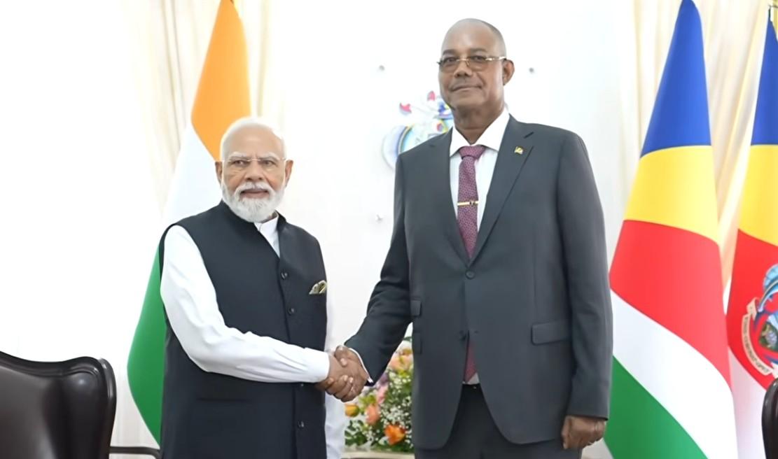 पीएम मोदी और सेशेल्स के राष्ट्रपति पैट्रिक हर्मिनी की द्विपक्षीय वार्ता, रक्षा और समुद्री सहयोग पर चर्चा