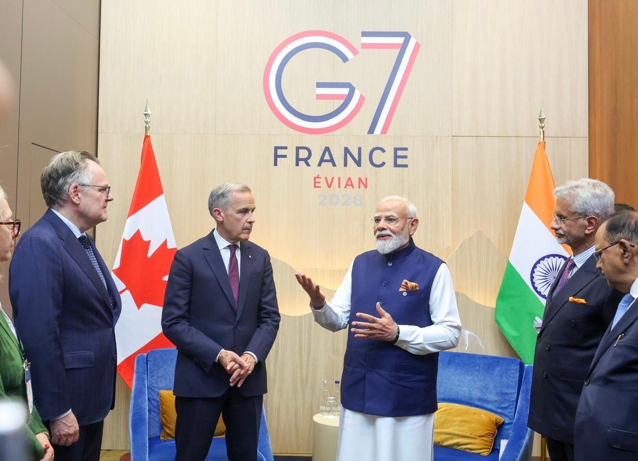 जी-7 समिट में मार्क कार्नी से मिले पीएम मोदी, जी-20 से पहले एफटीए पूरा करने पर हुई चर्चा